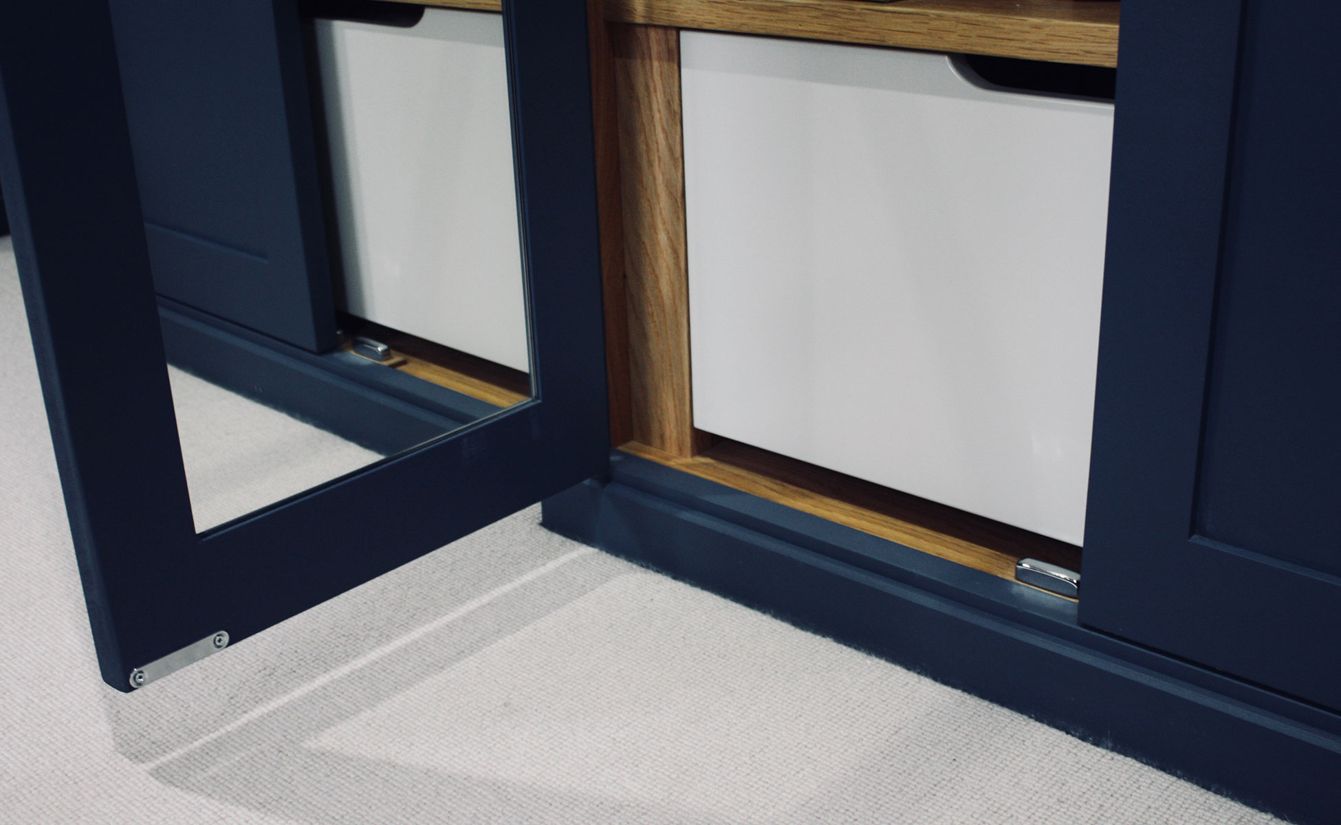 Bespoke angled wardrobes by Rao Furniture