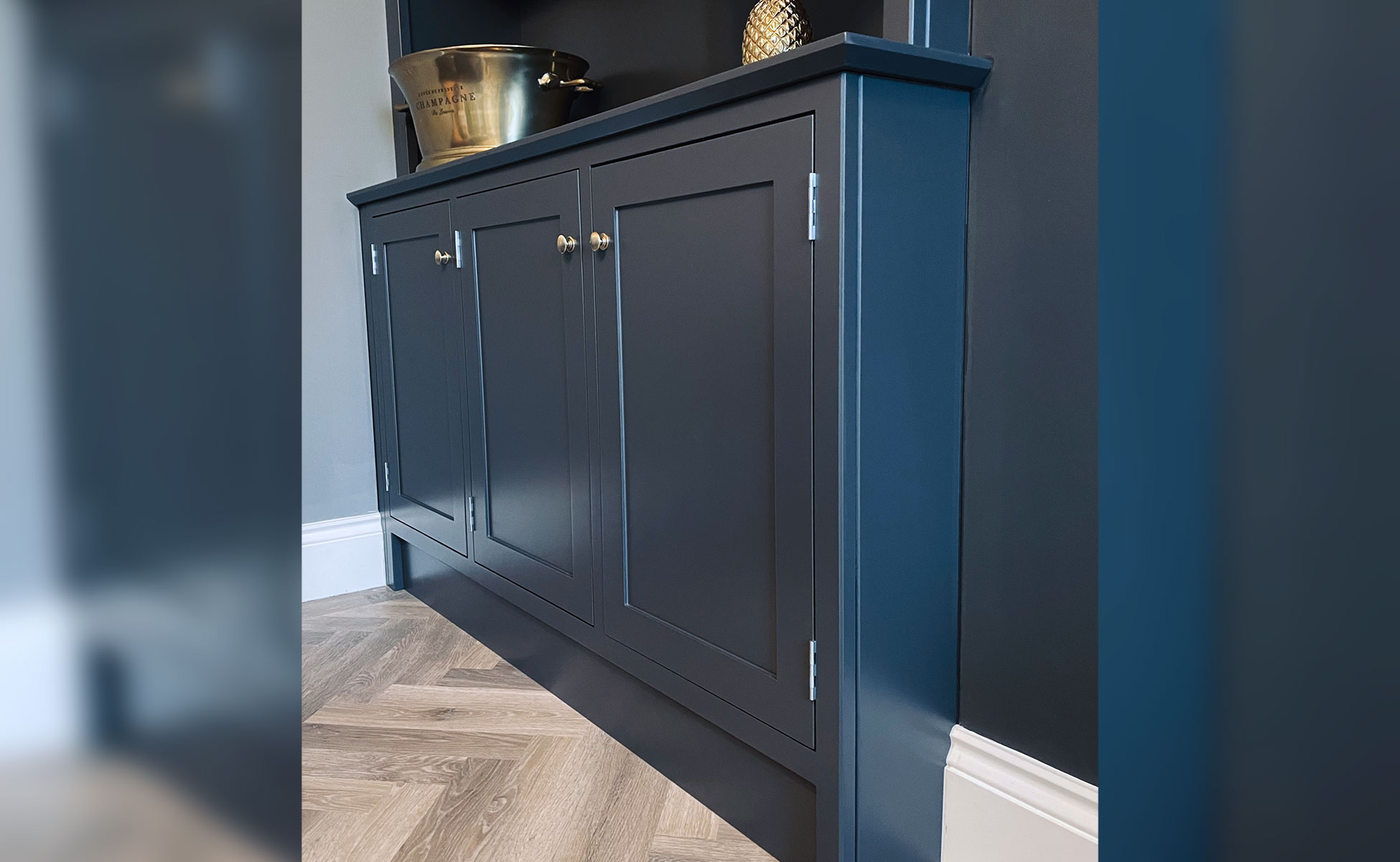 Family room bespoke living room cupboards by Rao Furniture