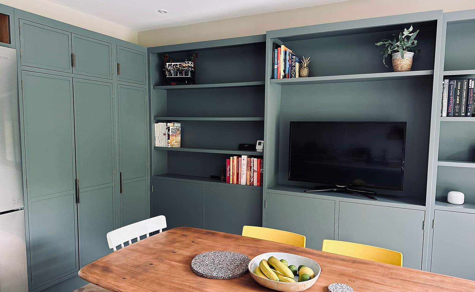 Open plan bespoke slim line kitchen by Rao Furniture