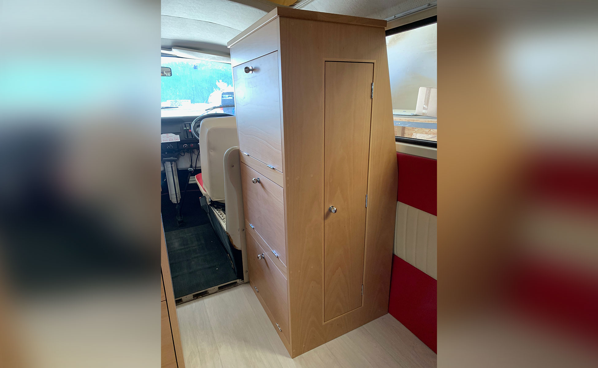 Bespoke VW T2 camper van interior by Rao Furniture